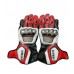 Yamaha Red Leather Motorcycle Racing Gloves 
